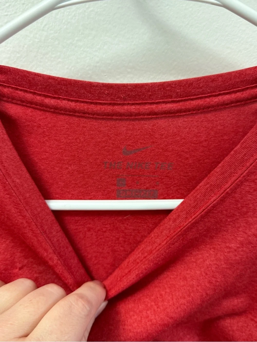 Nike Red Short Sleeve Dri-FIT Training Tee